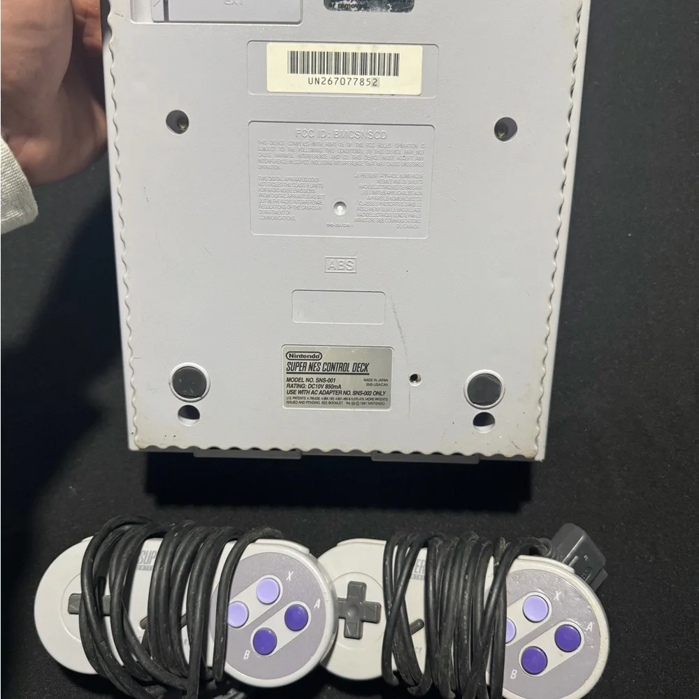 Super Nintendo Entertainment System with Controllers